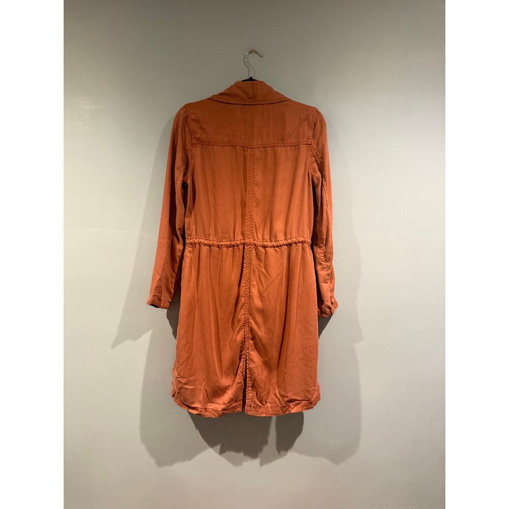 Max Jeans Rust Tencel Utility Jacket Size Small - image 2